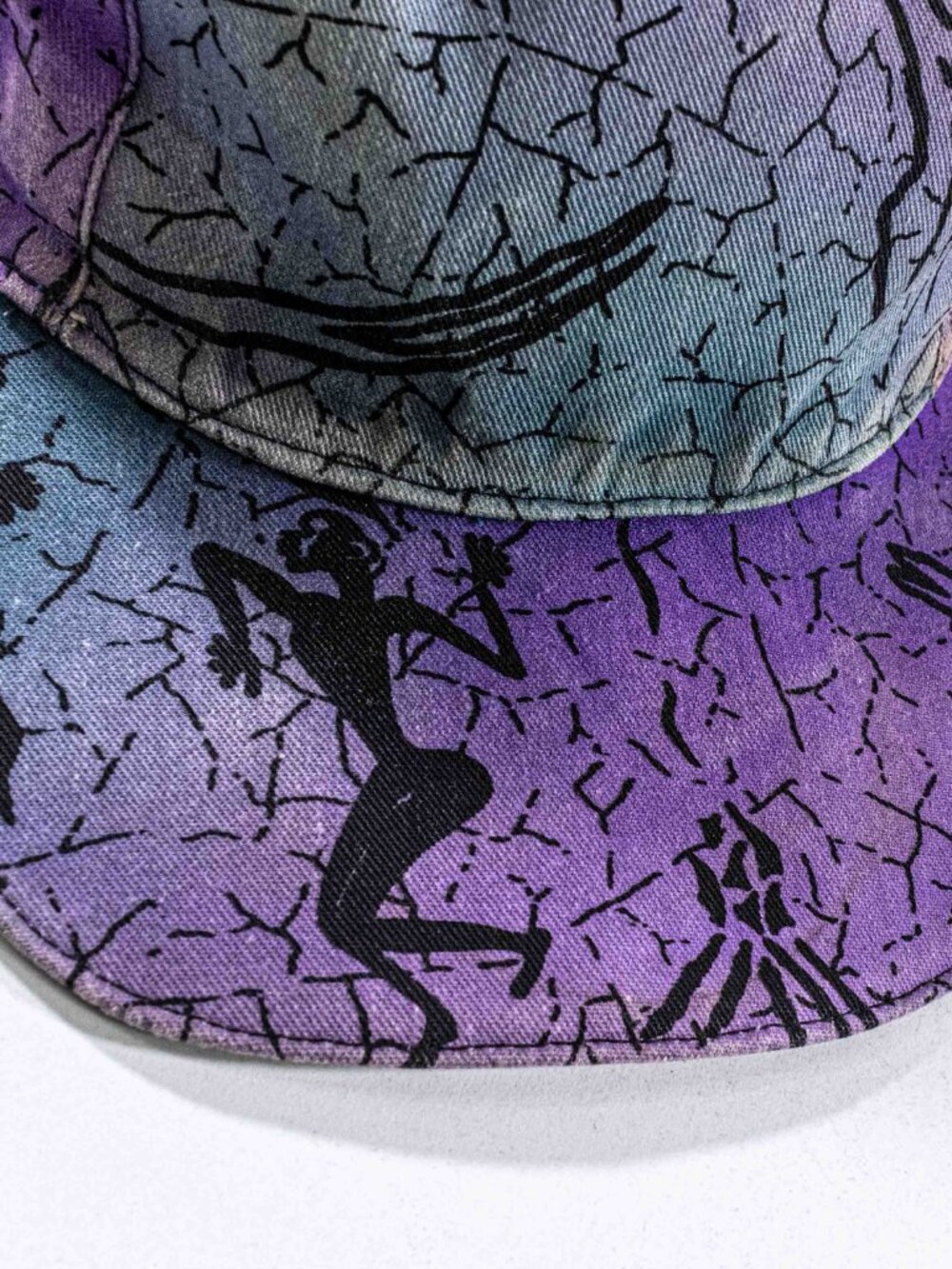 Vintage 90s Zimbabalooba Reversible 5 Panel Hat AOP Surf Skate Rave Print - Picture 7 of 16